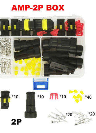 Waterproof Connectors Kit Automotive Wire Quick Connector Electrical In Car Wiring Auto Seal Socket 1 2 3 4 5 6 Pin Plug Kit Way