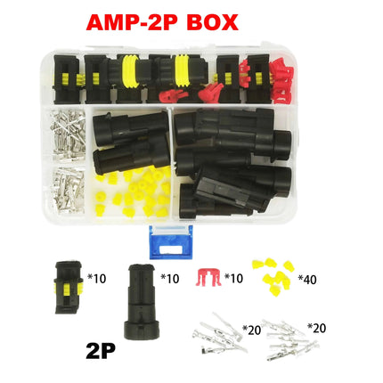 Waterproof Connectors Kit Automotive Wire Quick Connector Electrical In Car Wiring Auto Seal Socket 1 2 3 4 5 6 Pin Plug Kit Way
