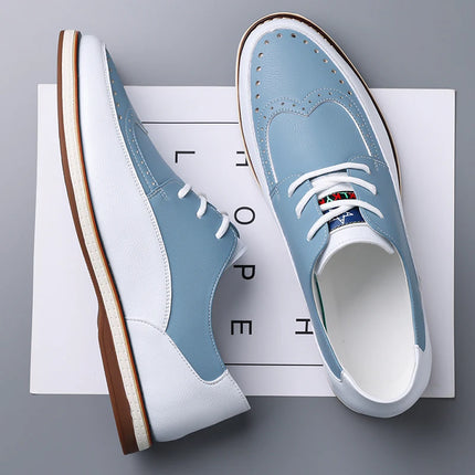 Scarpe Oxford da Uomo Primavera-Estate, Taglie Grandi 39-50, Comode Scarpe Casual in Pelle, Sneakers Traspiranti Versatili, Calzature Formali