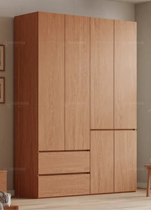 Armadio in Legno Massello di Rovere — Stile Nordico Scandinavo | Guardaroba Modulare per Camera da Letto