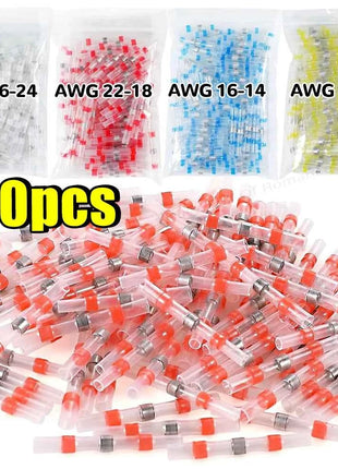 Waterproof Solder Seal Heat Shrink Tube Sleeves Electrical Wire Connector Butt Splice Terminals Heat Shrinkage Cable Connectors