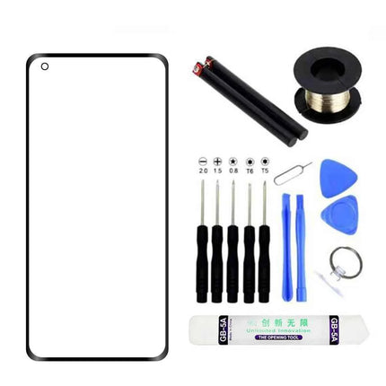 Display frontale in vetro con kit di riparazione colla OCA per Oneplus 10 Pro 9 8 7 7T Pro sostituzione vetro pannello touch screen