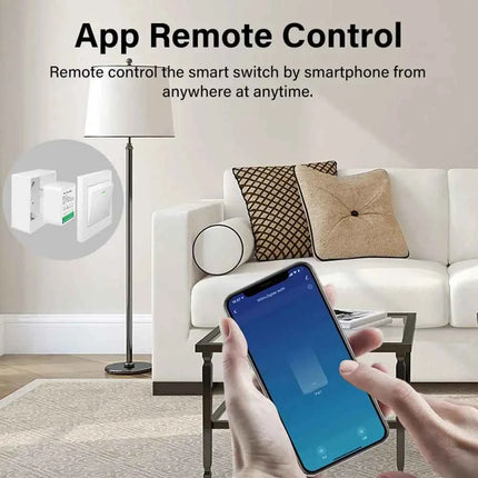 16A Tuya WiFi Smart Switch 2-way Control with Energy Monitor Switch Mini Smart Breaker Smart Life Control  Alexa Via Google Home