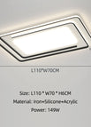 Black 110x70CM / Dimmable with remote