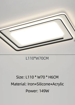 Decorazione domestica moderna Luci del soggiorno con telecomando Lampada da soffitto a LED per camera da letto Lampadario per sala da pranzo per studio nordico per bambini