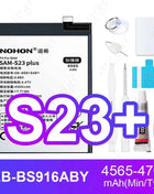 NOHON Phone Battery for Samsung Galaxy S24 S23 S22 Ultra S21 S20 Plus S10 S10E S9 S8 S7 S6 S10+ S20+ S21+ S23+ S24+ Batteries