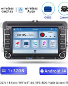 Wireless Carplay Android 14 Auto Radio for Volkswagen VW Passat B6 B7 CC T5 Tiguan Touran POLO GOLF 56 Multimedia GPS NaviScreen
