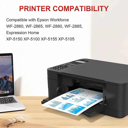 T502XL 502XL 502 XL Ink Cartridge Compatible For Epson XP-5100 XP-5105 WF-2860DWF WF-2865DWF WF-2880 WF-2885 Inkjet Printer