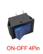 1 pz KCD4 4 pin 6 pin interruttore a bilanciere 16A 250VAC 20A 125VAC ON-OFF/ON-OFF-ON 2 posizioni 3 posizioni con interruttore di alimentazione della luce 31x25mm