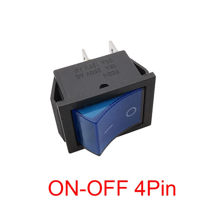 1 pz KCD4 4 pin 6 pin interruttore a bilanciere 16A 250VAC 20A 125VAC ON-OFF/ON-OFF-ON 2 posizioni 3 posizioni con interruttore di alimentazione della luce 31x25mm