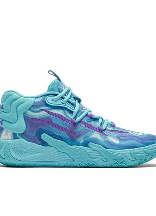 Puma MB.03: Scarpe da Basket Basse Eleganti, Trendy e Versatili con Design Unico - Stile Unisex in Blu e Viola 309867-01