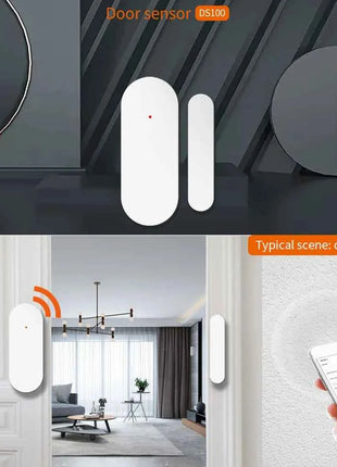 Staniot Tuya 433Mhz Home Alarm System Automatic Sensor Smart Wireless Door and Window Detectors Door opening/closing code