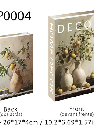 Boho Bauhaus Picasso Matisse Cucina Libri finti Decorazione Tavolino di moda di lusso Scatola portaoggetti decorativa Decorazione estetica