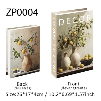 Boho Bauhaus Picasso Matisse Cucina Libri finti Decorazione Tavolino di moda di lusso Scatola portaoggetti decorativa Decorazione estetica