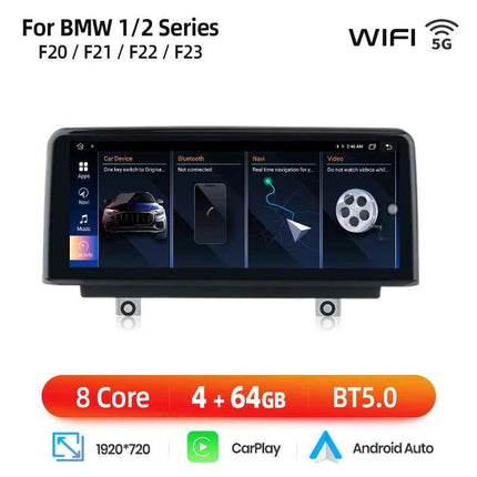 Junsun 1920*720 Wireless Carplay Android Auto Multimedia Car Radio For BMW 1 2 3 4 Series F20 F21 F22 F30 F31 F32 F33 F34 F36