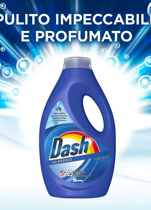 Dash Liquid Detergent Washing Machine, 105 Washers (21x5), Classic, Removes Stains, Effective Even Cold And Short Cycles