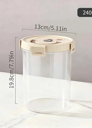 WORTHBUY Pasta Storage Box With Handle Moisture-Proof Plastic Noodles Sealed Can Spaghetti Storage Container Kitchen Organizer