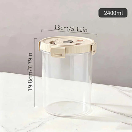 WORTHBUY Pasta Storage Box With Handle Moisture-Proof Plastic Noodles Sealed Can Spaghetti Storage Container Kitchen Organizer