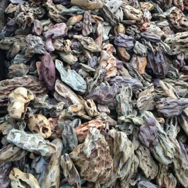 250g 500g 1000g Natural Aquarium Decor Stone Rockery Landscaping Fish Tank Microporous Stone Good for Plants Growth