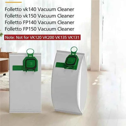 【RABATT】For Vorwerk Kobold Kobald VK140 VK150 Replacement Dust Bag Non-Woven Material Vacuum Cleaner Spare Part 20PCS