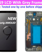 AMOLED Display for SAMSUNG Galaxy S9 G960 Display Touch Screen Digitizer Assembly G960F/DS OLED LCD with Frame Replacement