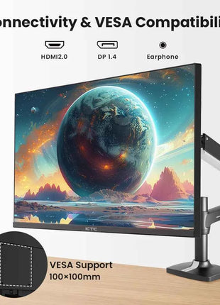 KTC H27T27 Gaming Monitor, 27" 2560x1440 IPS Screen, 100Hz Refresh Rate, HDR10 1ms Response Time,  Low Blue Light & Flicker-Free