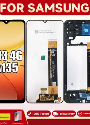 A13 4G For Samsung 6.6''For Ori / AMOLED A135F A135M A135U A135U1 A135N LCD Display Touch Screen Digitizer Assembly Replacement