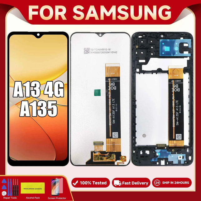 A13 4G For Samsung 6.6''For Ori / AMOLED A135F A135M A135U A135U1 A135N LCD Display Touch Screen Digitizer Assembly Replacement