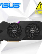 ASUS RX6700XT 12GB Graphic Card GDDR6 192bit Gaming Computer GPU rx6700xt 6+8pin 12GB Game Desktop Computer Graphics Card