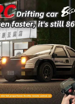 1:64 Desktop RC Drift Car 2.4G High-Speed Racing Car Four-Wheel Mini Desktop Remote Control Car Electric Toy for game party gift