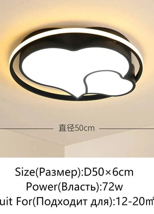 Collezione di lampade per camera da letto in ferro Plafoniera moderna a LED per la casa Decorazione creativa del soggiorno del corridoio del balcone della stanza dei bambini