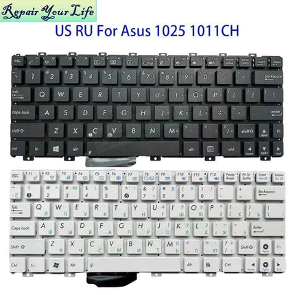 US English RU Russian Keyboard For ASUS EPC Eee PC 1025 1025CE X101CH 1015PX 1015BX 1015CX 0KNB0-0115US00 Notebook Teclado Parts