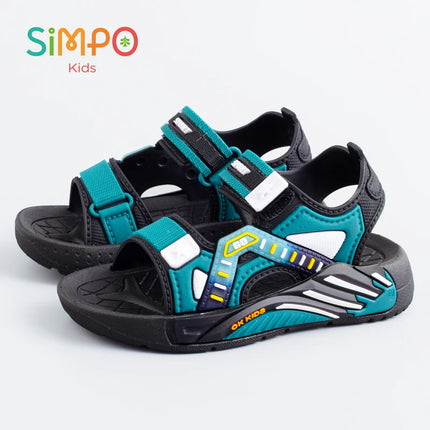 Un paio di sandali estivi per bambini, scarpe da spiaggia casual con fondo morbido unisex per studenti della scuola primaria