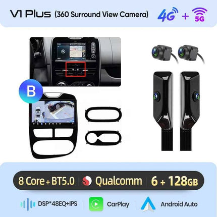 Junsun CarPlay Android Auto Car Radio for Renault Clio 4 ZOE 2012-2017  GPS Intelligent Systems Stereo Multimedia Autoradio