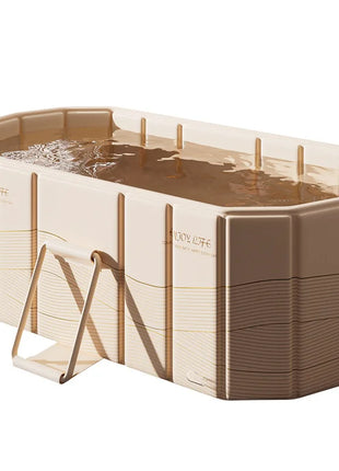 Portable Folding Bathtub for Adults, Hot and Cold Soaking Tub, Outdoor Ice Bath No Installation Required, Family Swimming Pools