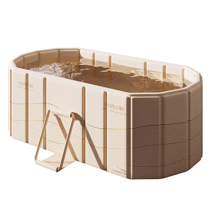 Vasca da Bagno Portatile Pieghevole per Adulti, Vasca per Immersione Calda e Fredda, Bagno di Ghiaccio all'Aperto Senza Necessità di Installazione, Piscine per Famiglia