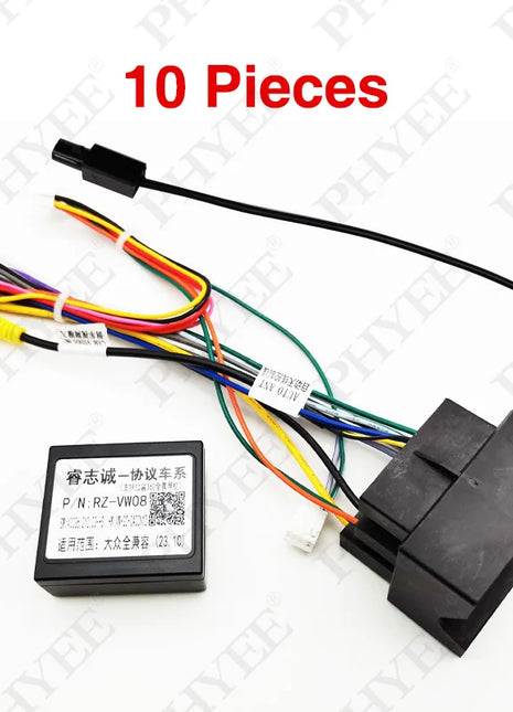 MQB Quadlock Cablaggio decodificatore CAN Bus a 52 pin, supporto SWC, adattatore radio Android Plug & Play a 16 pin per VW Golf 7 Passat B8