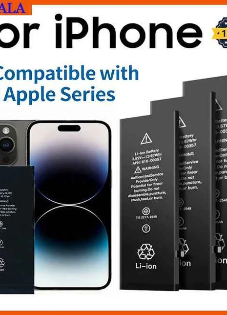 2026 phone Battery For Apple 5 6 S 7 8plus X Xr Xs Max 11 12 Pro 13 14 15 plus 15PRO Replacement Bateria For iphone 7 batteries