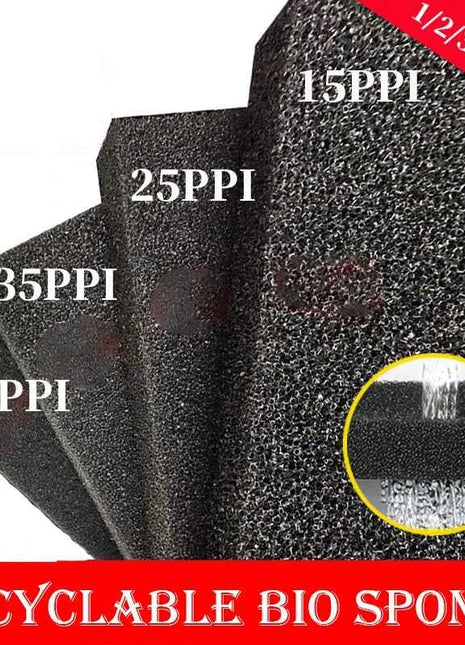 Aquarium Biochemical Cotton Filter Practical Fish Tank Accessories Pond Foam Sponge Filter Black Multiple Size S M L XL Pore