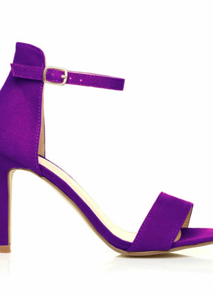 New Sexy Women's 9cm High Heel Shoes, Summer Ankle Strap Sandals, Red Party and Wedding Shoes