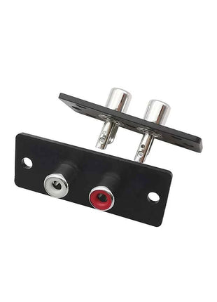 2/5 pezzi connettore jack femmina RCA a 2 vie terminale pannello a parete piastra ingresso presa telaio Phono adattatore audio AV