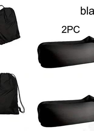 LUSQI Lettino gonfiabile Divano ad aria Divano pieghevole extra spesso per campeggio all'aperto Spiaggia Patio Gonfiaggio rapido Mobili per la casa