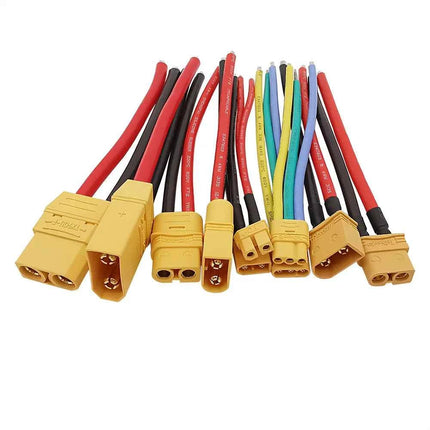 1 paio XT30U XTR30U XT60 XT60H XT90U spina maschio e connettore Jack femmina cavo batteria RC cavo in Silicone 100mm