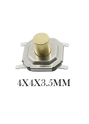 50 Pezzi Pulsanti Tattili SMD 4*4mm, Microinterruttore PCB a 4 Pin, Tasti 4x4x1.7/2/2.3/2.5/3/3.5/4.3mm