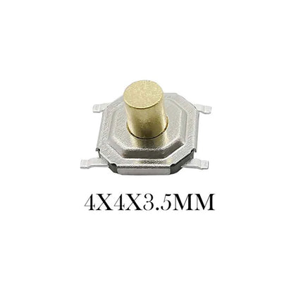 50 Pezzi Pulsanti Tattili SMD 4*4mm, Microinterruttore PCB a 4 Pin, Tasti 4x4x1.7/2/2.3/2.5/3/3.5/4.3mm