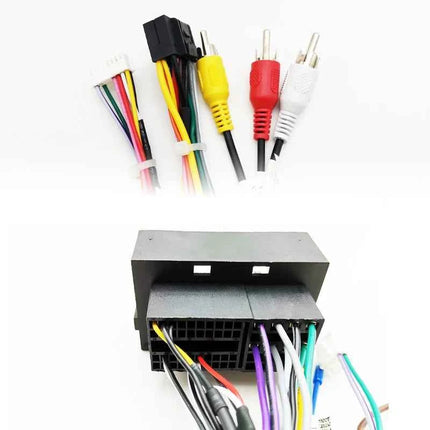 Adattatore per cablaggio radio CAN Bus Box Spina da 16 pin a cavo da 52 pin per Jeep Renegade Cherokee Compass Dodge RAM 1500