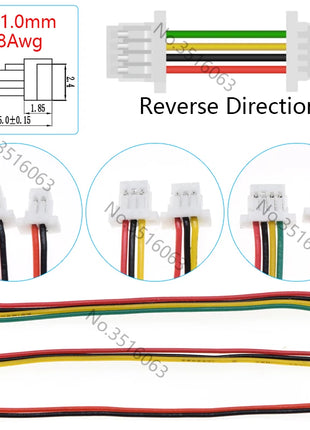 SH 1.0mm Male/Female Connector with Wire — 2-10 Pin Cable for Arduino | ALINSN