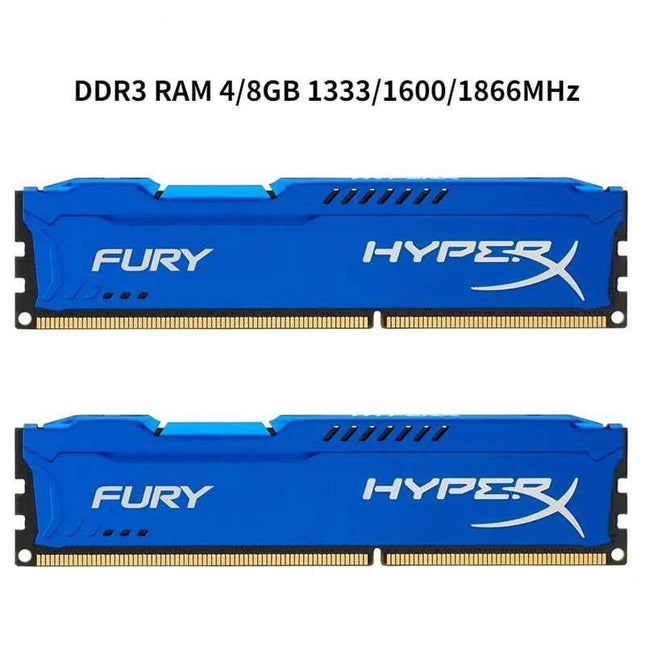 1/2/4Pcs Memoria DDR3 RAM 4GB 8GB 1866MHz 1333 1600MHz Desktop RAM 240Pins 1.5V PC3-12800 14900 10600 DIMM FURY Memory Module