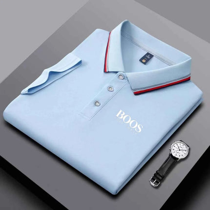 Summer New Men's Short Sleeved Polo Shirt Fashion Design Golf Top Casual T-shirt