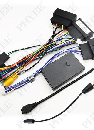 Adattatore per cablaggio radio con decodificatore CAN Bus Cavo connettore da 16 pin a 24 pin per Ford Focus F150 Explorer Fiesta con SYNC
